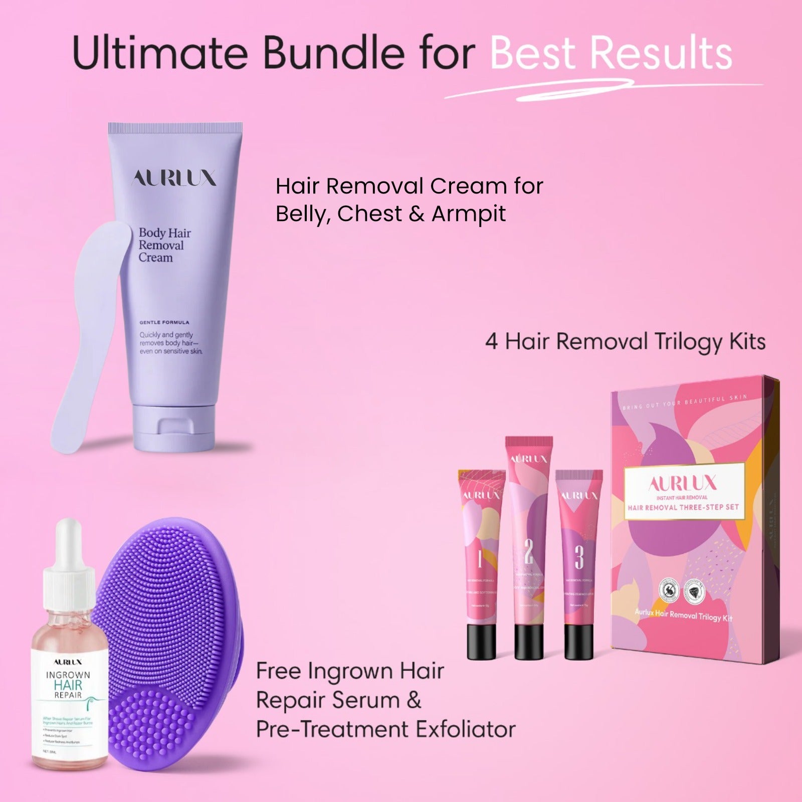 Hair Removal Trilogy Kit